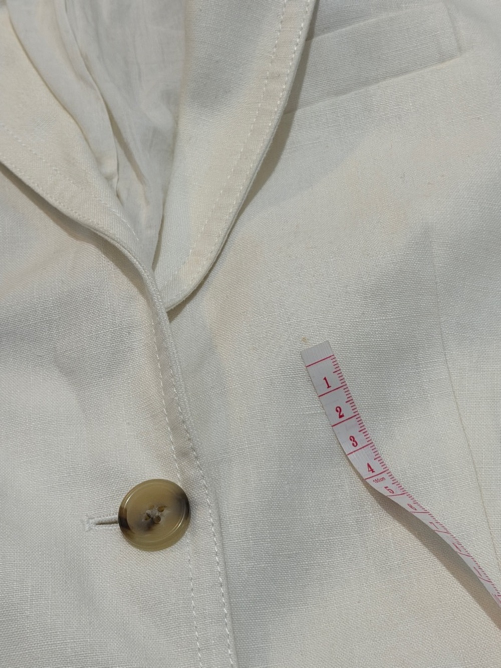 J.Crew Linen Blazer Ivory Cream Tailored Jacket Size 2 Classic Preppy - Picture 11 of 13